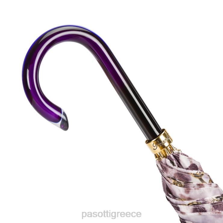 ομπρέλα | PASOTTI 20 58002-7 g15 - ομπρέλα σε μωβ απόχρωση με τύπωμα αλυσίδων 2N6B8414 για άνδρες και γυναίκες